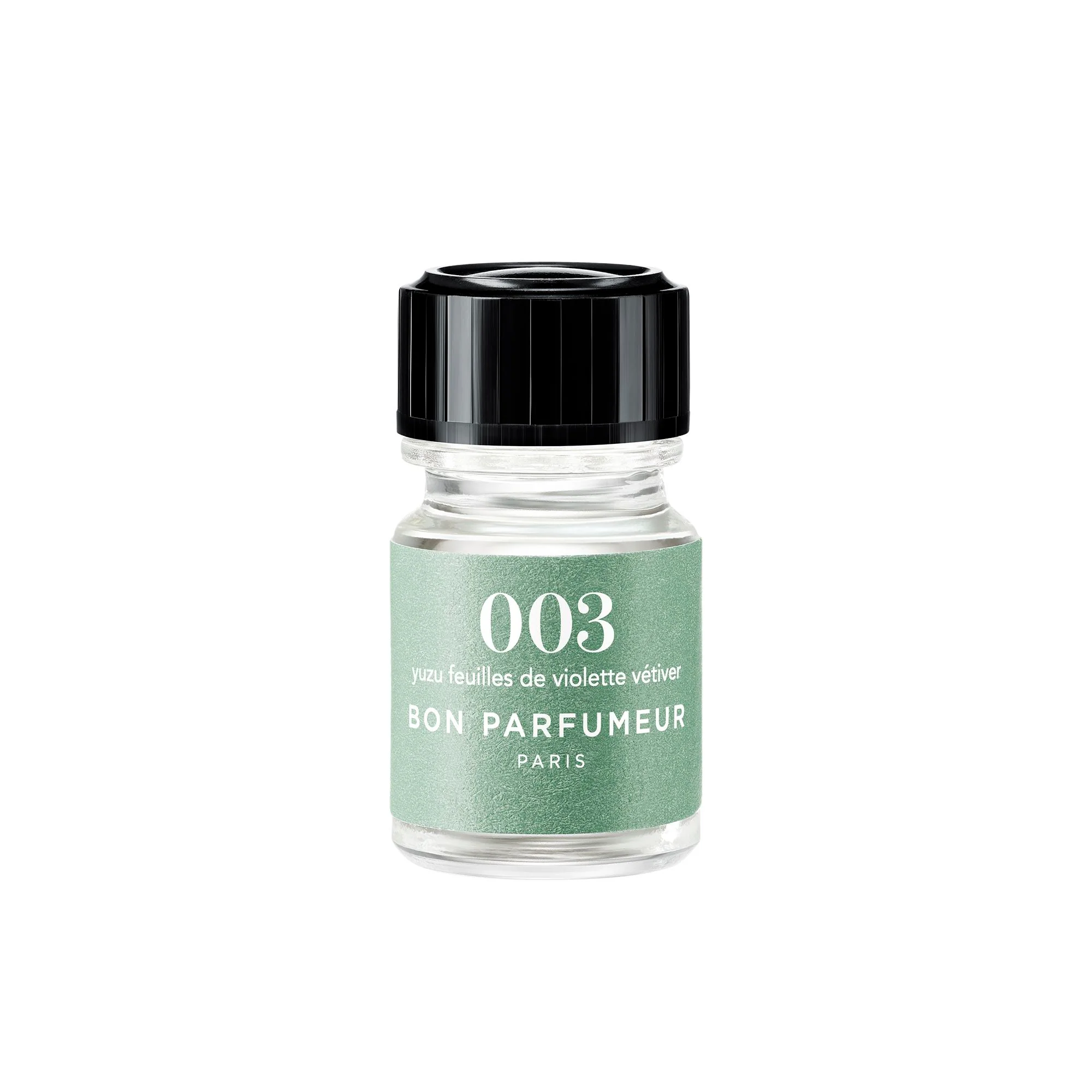 003 (2.5ml): Yuzu, violet leaves, vetiver